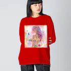 💖宇宙整体♪🌈♪こころからだチャンネル♪💖のBe with the light ビッグシルエットロングスリーブTシャツ