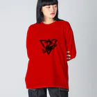 8ball.AI.artの襲うドラゴン　ロゴ Big Long Sleeve T-Shirt