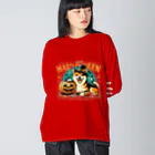 Naoki21のDOG x HALLOWEEN 02 Big Long Sleeve T-Shirt