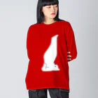 しろくま&ペンギン通信のしろくまヨガA Big Long Sleeve T-Shirt