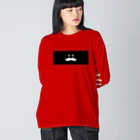 トシゾーのSUZURIのとこのヒゲ（黒帯） Big Long Sleeve T-Shirt