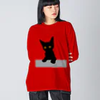 SOKICHISAITOのSchwarzes kätzchen Big Long Sleeve T-Shirt