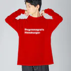 Focus on the interaction's ShopのDogramagra’s Hamburger #1 ビッグシルエットロングスリーブTシャツ