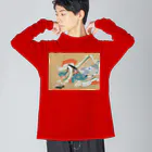 寿めでたや(ukiyoe)の日本画：上村松園_伊勢大輔(1929) Big Long Sleeve T-Shirt