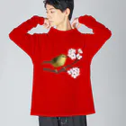 yamame1000ninの桜にウグイス Big Long Sleeve T-Shirt