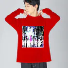 Moichi Designs Shop-2023のnew york dancer Big Long Sleeve T-Shirt