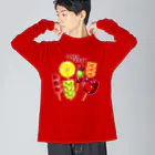 すとろべりーガムFactoryのフルーツ飴 Big Long Sleeve T-Shirt