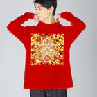  1st Shunzo's boutique のHealing mosaic ビッグシルエットロングスリーブTシャツ