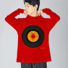 Quatre Illustrationのキャトルレコード02-A Big Long Sleeve T-Shirt