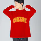 カレッジロゴ何か良いのチーズカレッジ Big Long Sleeve T-Shirt