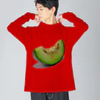 でおきしりぼ子の実験室のMELON-Ready to eat. ビッグシルエットロングスリーブTシャツ