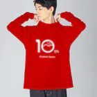 kaeru10の白ロゴ Big Long Sleeve T-Shirt