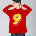 KAWAGOE GRAPHICSの9番 Big Long Sleeve T-Shirt