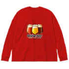 ベルギービールバー麦酒本舗公式グッズの3Belgian Beers Big Long Sleeve T-Shirt