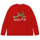 NYAO_AVIATIONの中島 四式戦 疾風 Ki-84 HAYATE 飛行第73戦隊機 グッズ Big Long Sleeve T-Shirt