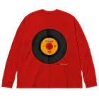 Quatre Illustrationのキャトルレコード02-A Big Long Sleeve T-Shirt