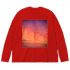 でおきしりぼ子の実験室の夕焼けすぎる雲-縦 Big Long Sleeve T-Shirt