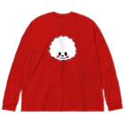 Yellow Ribbon Dog Shopのふわふわアフロちゃん Big Long Sleeve T-Shirt