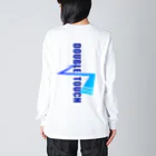 ドリブルTシャツのD-StudioのドリブルTシャツ：ダブルタッチ改 Big Long Sleeve T-Shirt