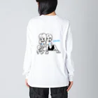 ITAZURAのITAZURA ブルーライン Big Long Sleeve T-Shirt