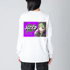 BuddhismのXOXOシリーズ【Hanyna】Ver.PURPLE ビッグシルエットロングスリーブTシャツ