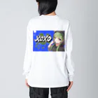 BuddhismのXOXOシリーズ【Hannya】Ver.BLUE ビッグシルエットロングスリーブTシャツ