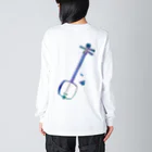 綾錦工房 りこりすの津軽三味線【極光】- 構 Big Long Sleeve T-Shirt