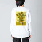 HermannStrasseのゴッホとニシアフリカトカゲモドキ：バックプリント Big Long Sleeve T-Shirt