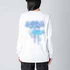 綾錦工房 りこりすの曼珠沙華 - 朧【月光】 Big Long Sleeve T-Shirt