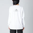 SOULBLAMEのSCRIPT TEE IN WHITE ビッグシルエットロングスリーブTシャツ