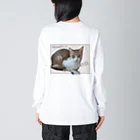 nekousagi*∩..∩のこころちゃんの自画像？【nekousagi*∩..∩ロゴ入り】 Big Long Sleeve T-Shirt