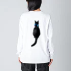 ☆家猫カンパニー社員グッズ☆のプリティーミッキー ビッグシルエットロングスリーブTシャツ