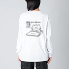 YUTANEKO公式ショップのなんと、起きられた Big Long Sleeve T-Shirt