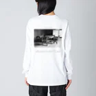 Kazumichi Otsubo's Souvenir departmentのa Room for the "Time" ~ BW Big Long Sleeve T-Shirt