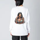 streetsnapのUrban Inked Chic、両面プリントロングTシャツ、期間限定 Big Long Sleeve T-Shirt