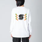 ㌍のるつぼのNight Rabbit Big Long Sleeve T-Shirt