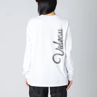 Videauの"Videau-flower" white Big Long Sleeve T-Shirt