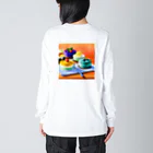 Egao  Creationsの至福のスウィーツ Big Long Sleeve T-Shirt