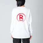 RリラックスのRリラックス　ロゴ Big Long Sleeve T-Shirt