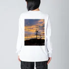 life photo goods shopの夕焼け ビッグシルエットロングスリーブTシャツ