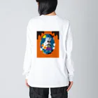 吉田美穂子/イラストレーターのHappy Halloweenロングスリーブ Big Long Sleeve T-Shirt