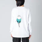 鳥美術部のぜったい離さないマンなミーちゃん Big Long Sleeve T-Shirt