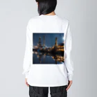 夜景ショップの夜景の綺麗な埠頭のグッズ Big Long Sleeve T-Shirt