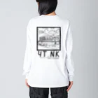 YUTANEKO公式ショップのゆたねこ　ボンネットバス Big Long Sleeve T-Shirt