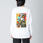 UkoSaxyアゲアゲグッズのUkoSaxyアゲアゲグッズ復刻版 Big Long Sleeve T-Shirt