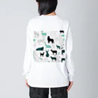 ANTARESの動物のシルエットや抽象的な形状を組み合わせ Big Long Sleeve T-Shirt