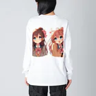 ＣＨＡＮＣＨＩ♪の制服少女アイドルユニットTwin ビッグシルエットロングスリーブTシャツ