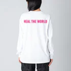 GreenCrystalのHeal the world ビッグシルエットロングスリーブTシャツ