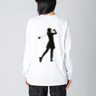 ぱんだまんのシャドーゴルフ（WOMEN) Big Long Sleeve T-Shirt