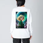 AQUAMETAVERSEの宇宙の凛とした姫 アメジスト 2846 Big Long Sleeve T-Shirt